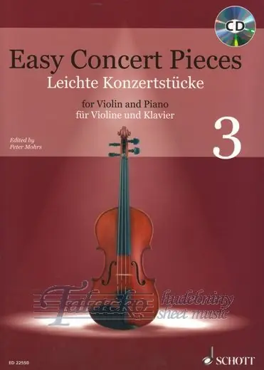 Ihned K Objednání Easy Concert Pieces for Violin and Piano 3 + CD