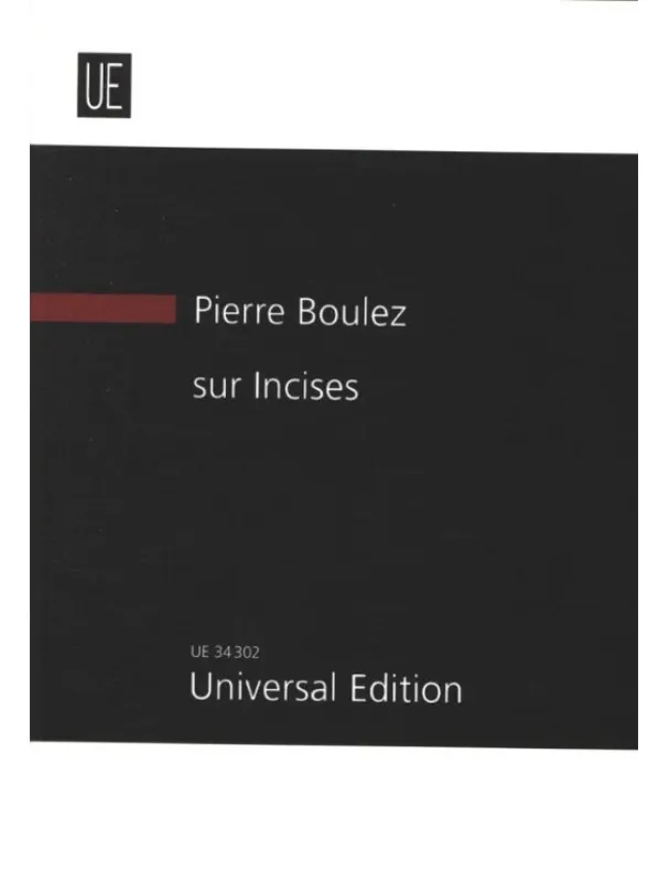 Pierre Boulez sur Incises (noty, studijní partitura) Nejlepší Cena