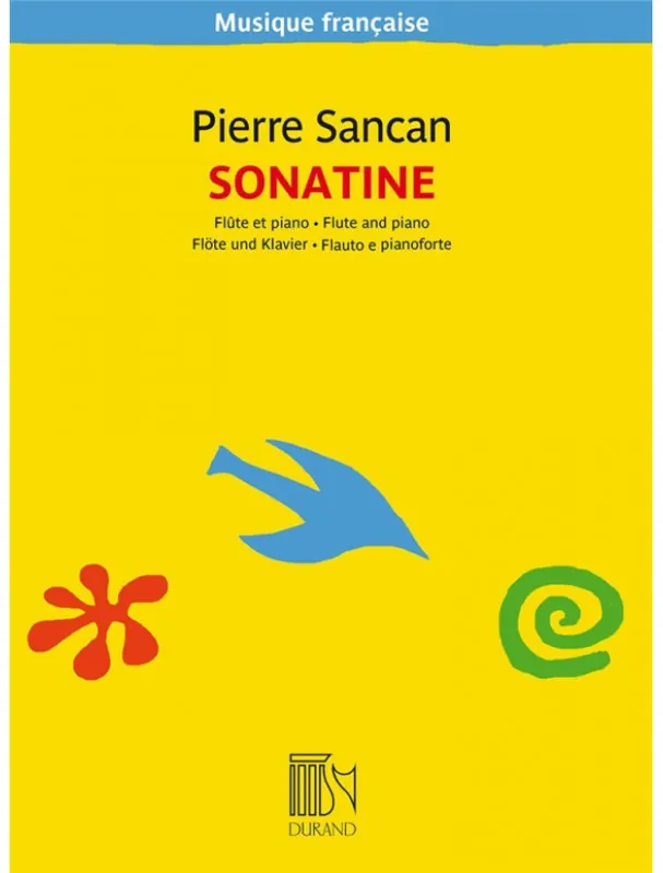 Ihned K Objednání Pierre Sancan Sonatine (noty na příčnou flétnu, klavír)