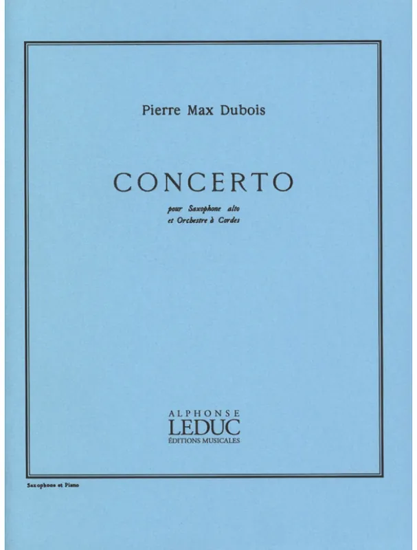 Pierre-Max Dubois Concerto (noty na altsaxofon, klavír) Hit Sezóny
