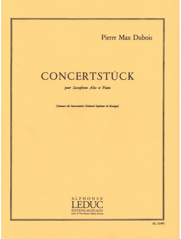 Expresní Doručení Pierre-Max Dubois Concertstück (noty na altsaxofon, klavír)