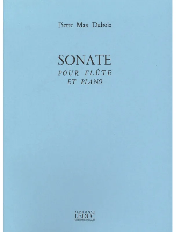Pierre-Max Dubois Sonate (noty na příčnou flétnu, klavír) Vrácení Zdarma