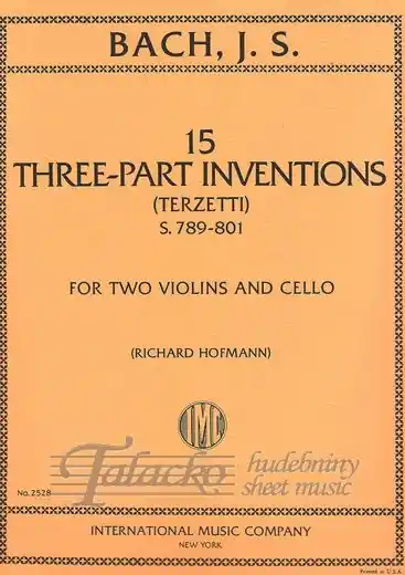 15 Three-Part Inventions for Two Violins and Cello Nakupujte Hned