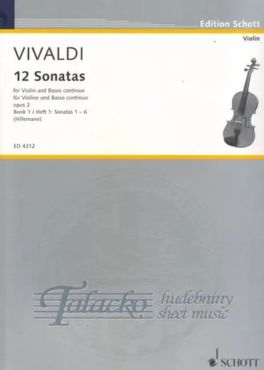 Nejlepší Volba 12 Sonatas for Violin and Piano Opus 2, Book 1