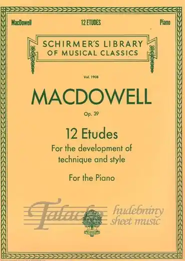 Twelve Etudes For Style And Technique Op. 39 Ihned K Objednání