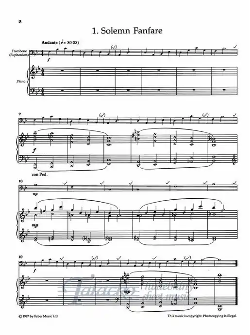 Horká Nabídka Really Easy Trombone Book