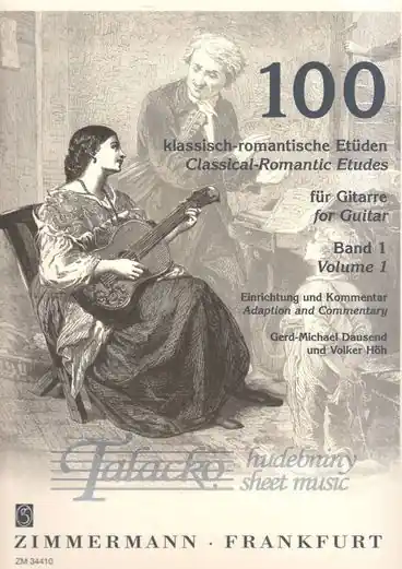 100 Classical-Romantic Etudes for Guitar, Volume 1 Nová Kolekce
