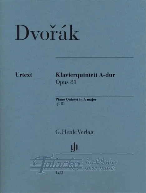 Piano Quintet in A major op. 81 Tovární Cena