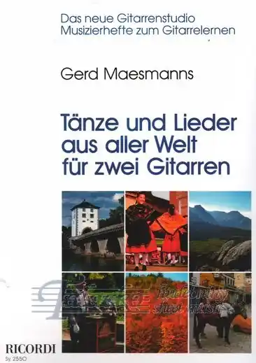 Tanze und Lieder aus aller Welt fur zwei Gitarren Originální