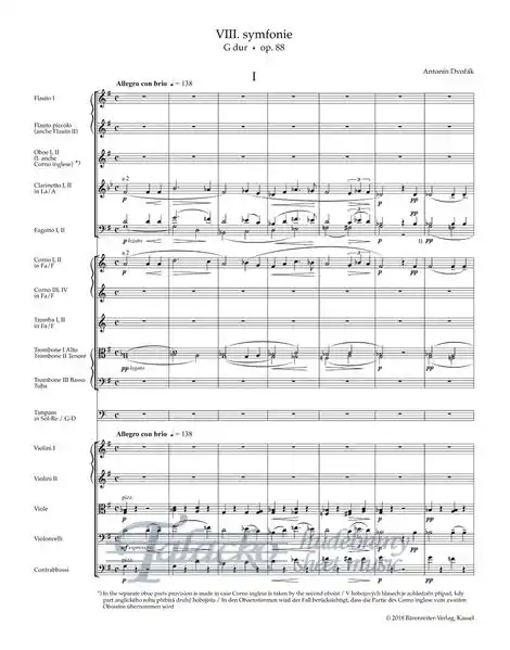 Symphonie Nr. 8 G-Dur op. 88 Nejlepší Cena