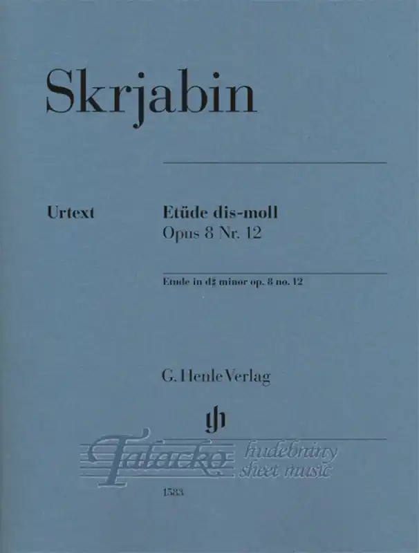 Etude d sharp minor op. 8 no. 12 Nakupujte Hned