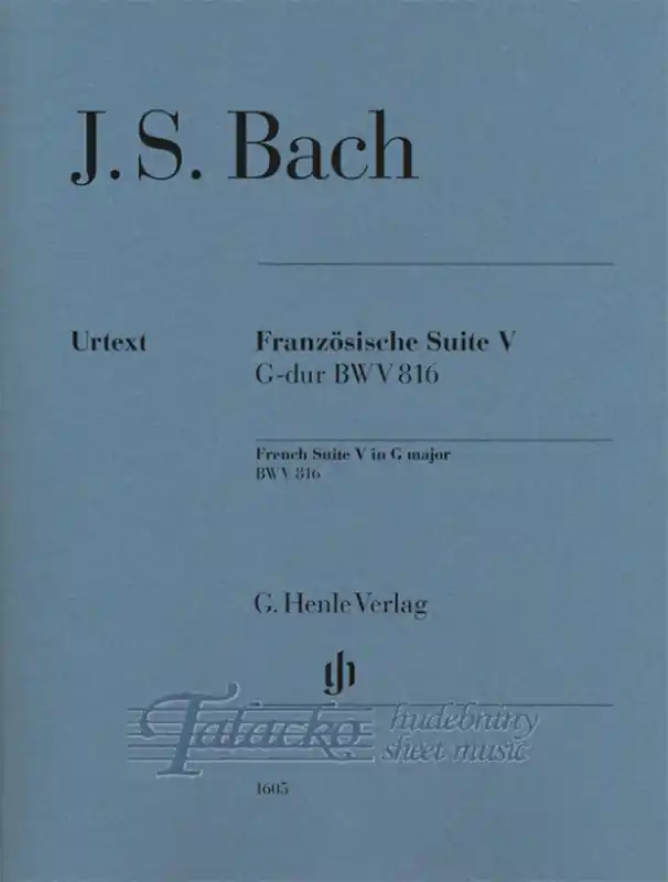 French Suite V G major BWV 816 Nakupujte Hned