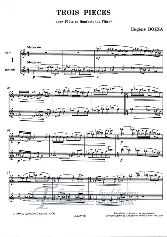 Nízká Cena 3 Pieces for Flute and Oboe