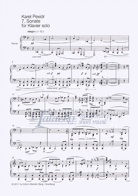 Sezónní Sleva 7. Sonate für Klavier