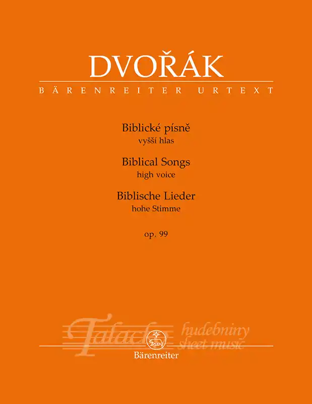 Vysoce Kvalitní Biblické písně, vyšší hlas, op. 99