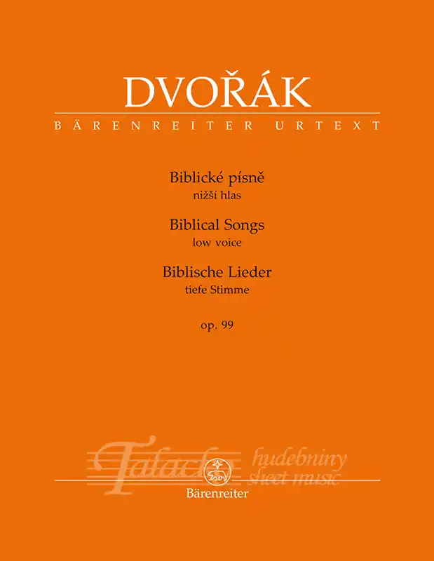 Vysoce Kvalitní Biblické písně, nižší hlas, op. 99
