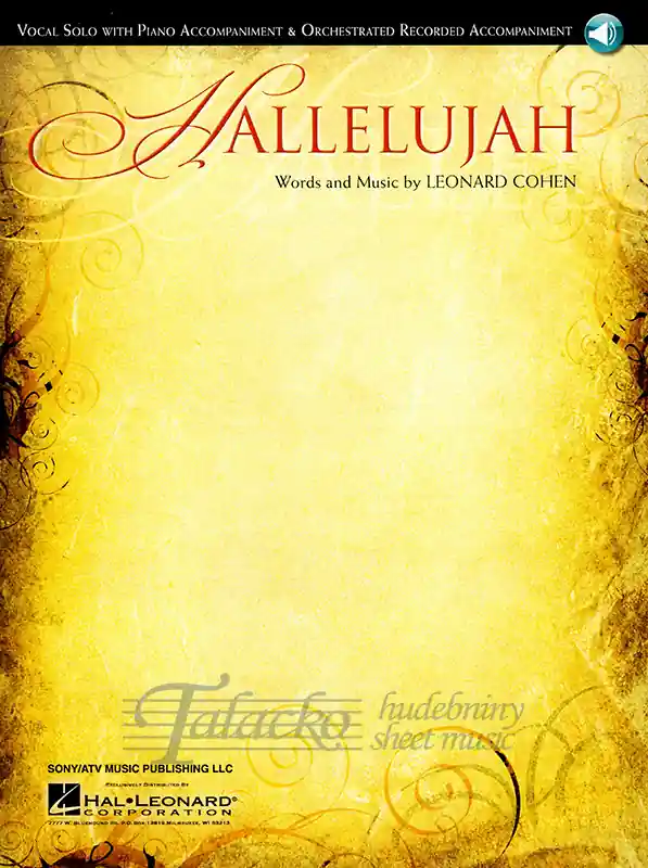 Hallelujah, Vocal solo with piano accompaniment & Orchestrated Recorded Accompaniment Odeslání Ihned