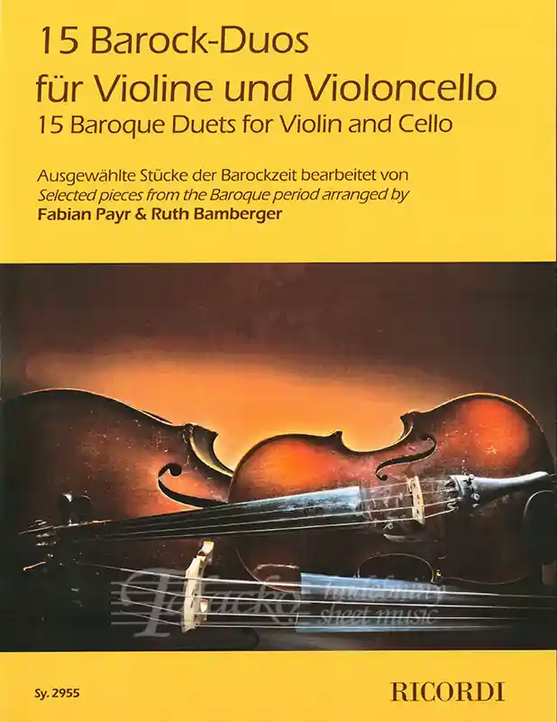 15 Baroque Duets for Violin and Cello Akce