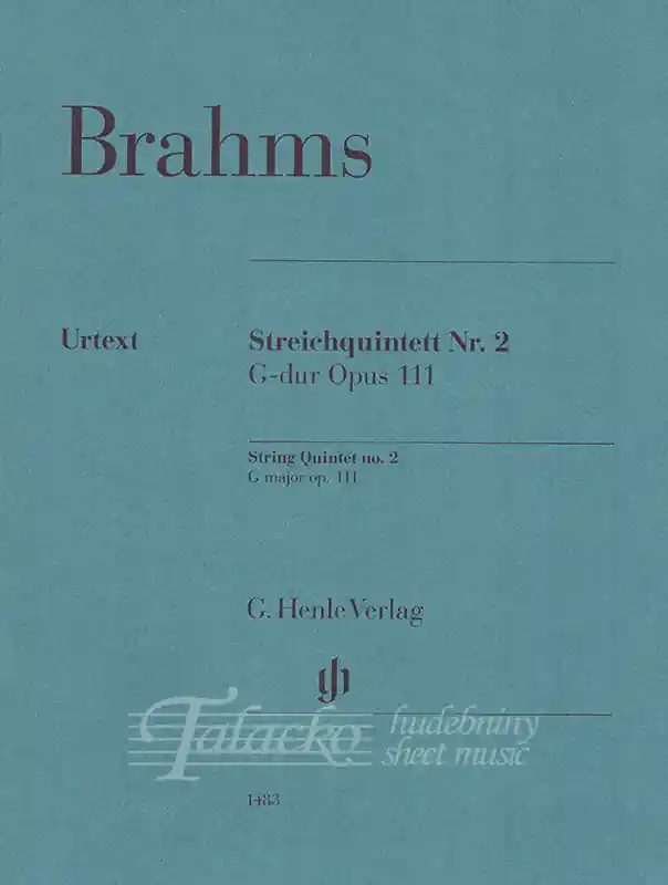 Cenově Výhodný Streichquintett Nr. 2 G-Dur Opus 111