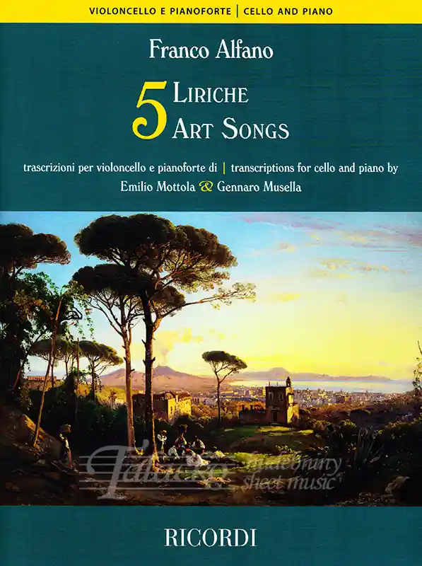 Cenový Hit 5 Art Songs for Cello and Piano