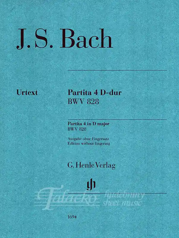 Tovární Cena Partita 4 D-dur, BWV 828