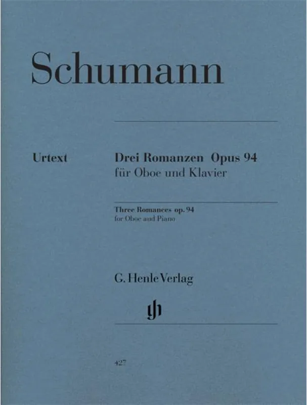 Robert Schumann 3 Romances Op.94 (noty na hoboj, klavír) Expresní Doručení