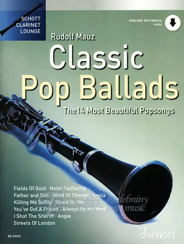 Vrácení Zdarma Clarinet Lounge Classic Pop Ballads + Online Audio