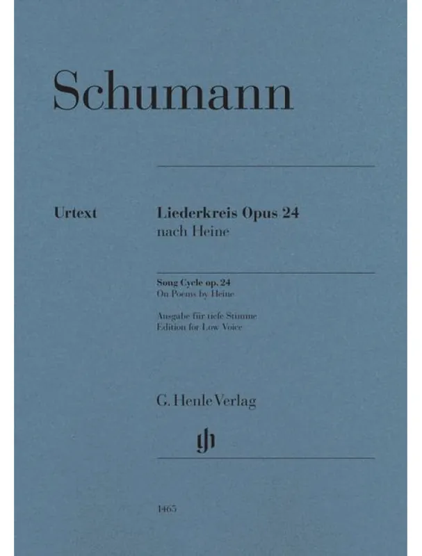 Koupit Online Robert Schumann Song Cycle op. 24 on Poems by Heine (noty na zpěv, hluboký hlas, klavír)