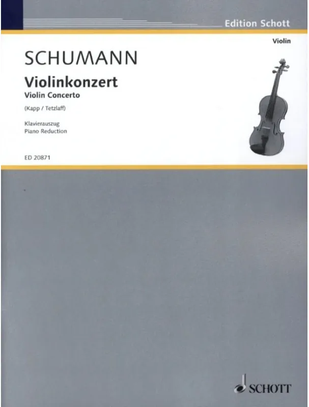 Robert Schumann Violin Concerto WoO 1 (noty na housle, klavír) Akční Nabídka