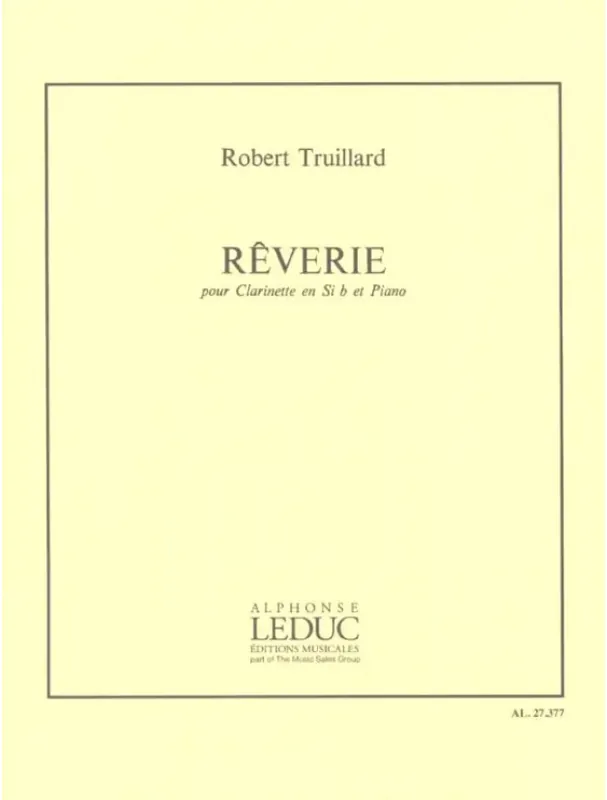 Robert Truillard Reverie (noty na klarinet, klavír) Ověřený