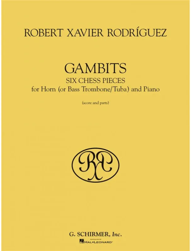 Nová Kolekce Robert Xavier Rodríguez Gambits (noty na lesní roh, klavír)