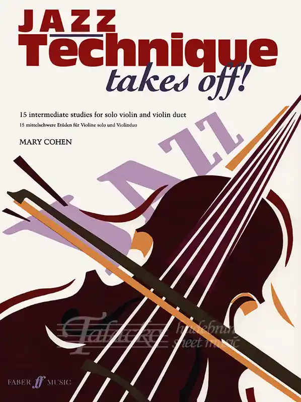 Jazz Technique takes off! 15 intermediate studies for solo violin and violin duet Pouze Dnes
