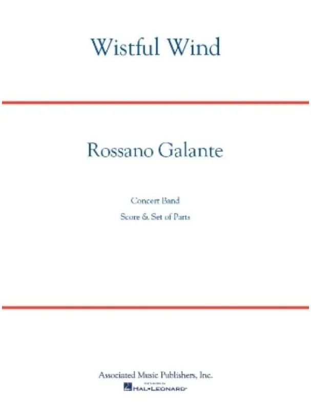 Finální Výprodej Rossano Galante Wistful Wind (noty pro koncertní orchestr, party, partitura)