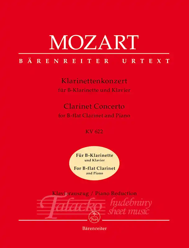 Akční Nabídka Concerto for B-flat Clarinet and Piano K. 622