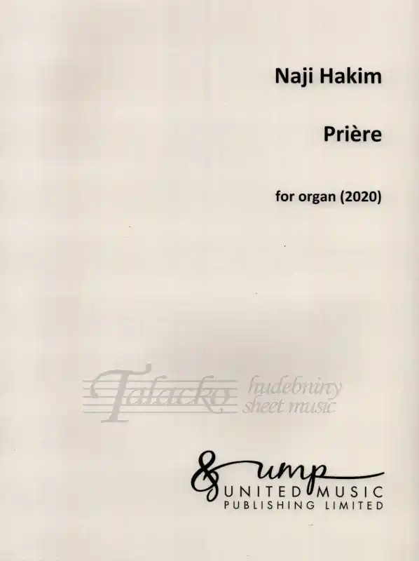 Vysoce Kvalitní Prière for organ