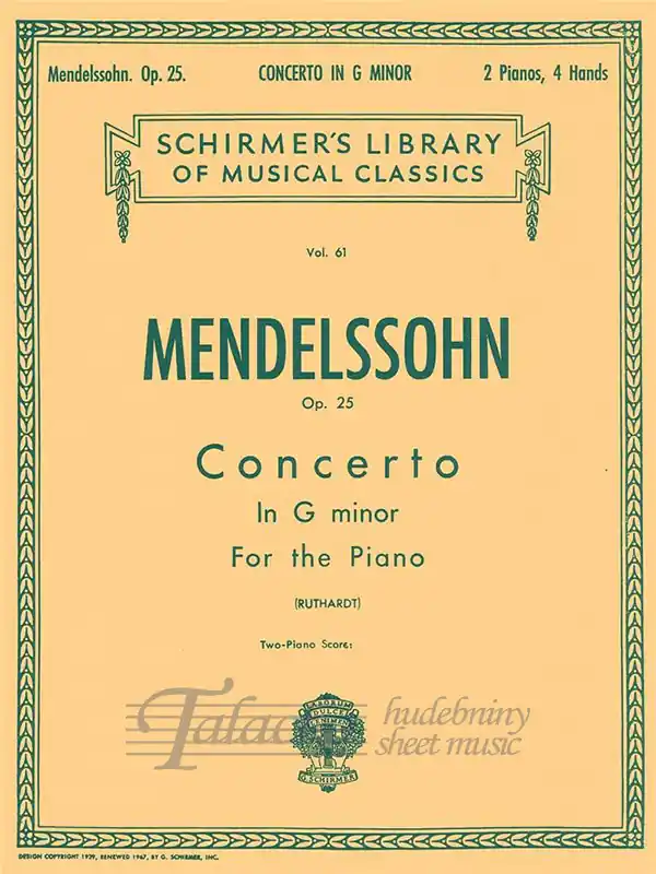Přímo Od Výrobce Concerto in G minor, op.25