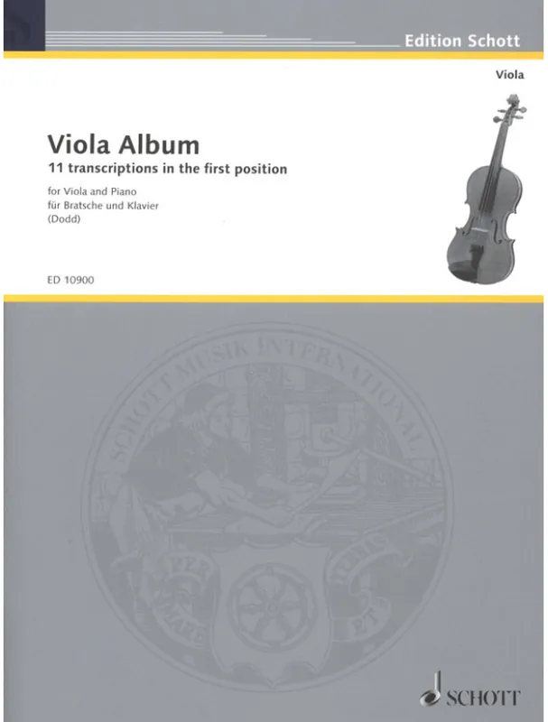 Schott Viola Album - 11 Transcriptions in the First Position (noty na violu, klavír) Objednat Nyní