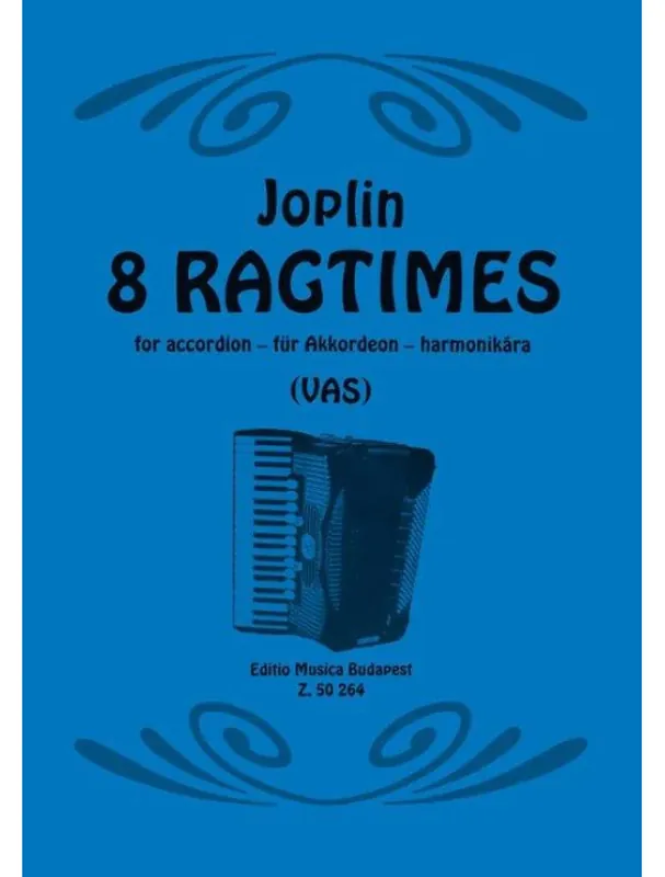 Cenový Hit Scott Joplin 8 Ragtimes für Akkordeon (noty na akordeon)