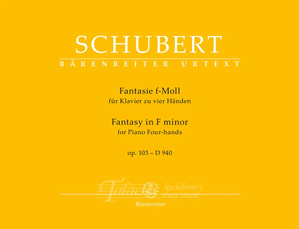 Nízká Cena Fantasy in F minor for Piano Four-hands op.103 - D 940