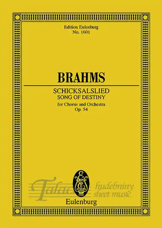 Speciální Cena Song of Destiny for Chorud and Orchestra, Op.54