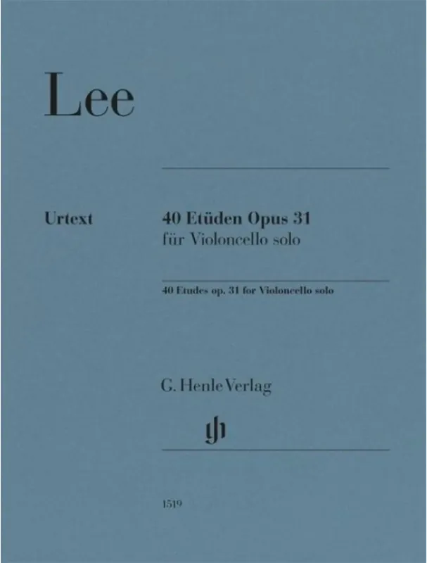 Top Prodej Sebastian Lee 40 Etudes op. 31 for Violoncello Solo (noty na violoncello)