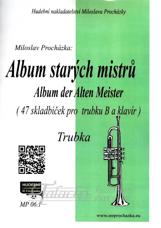Album starých mistrů (47 skladbyček pro trubku B a klavír) + MP3 a PDF Cenově Výhodný