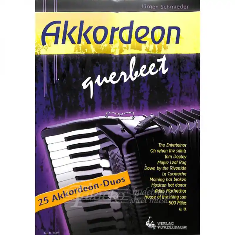 Akkordeon querbeet 25 Akkordeon-Duos auch Solo spielbar Výprodej