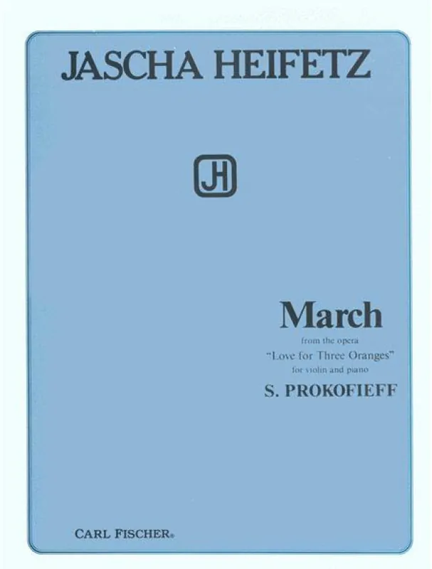 Sergej Prokofjev, Jascha Heifetz March (noty na housle, klavír) Akční Nabídka