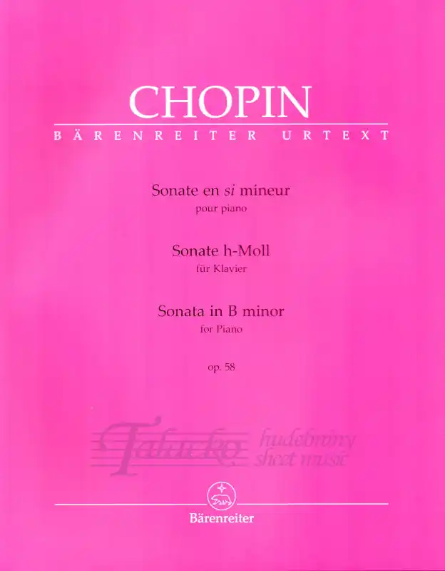 Speciální Cena Sonata in B minor for Piano