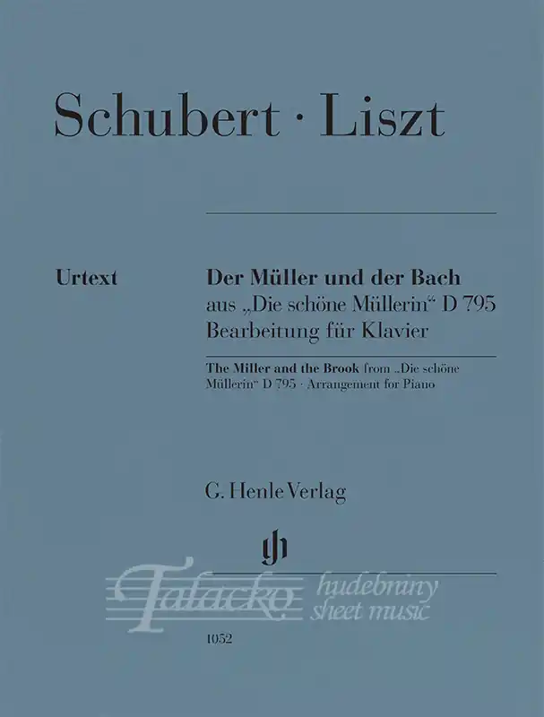 Cenová Bomba The Miller and the Brook from "Die schöne Müllerin" D 795 - arr. for Piano
