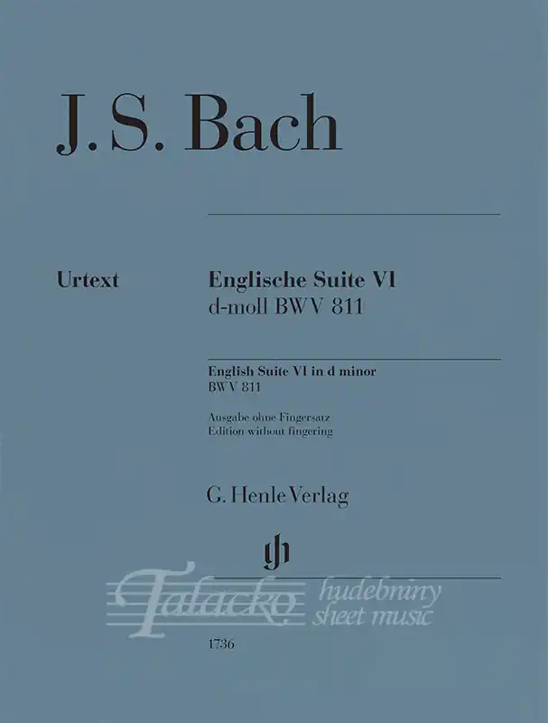 English Suite VI in d minor - BWV 811 Výhodná Nabídka