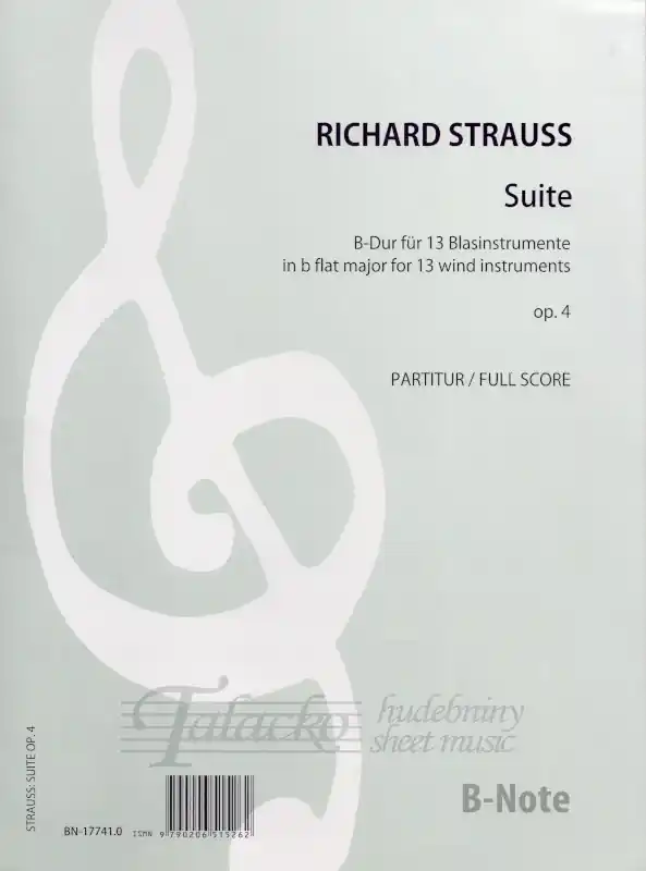 Ověřený Suite in B-flat major op. 4 - partitura