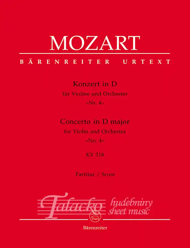 Ověřený Concerto for Violin and Orchestra no. 4 in D major K. 218