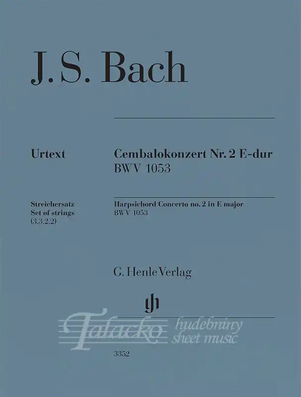 Vysoce Kvalitní Harpsichord Concerto no. 2 in E major BWV 1053, Set of Strings (3.3.2.2)